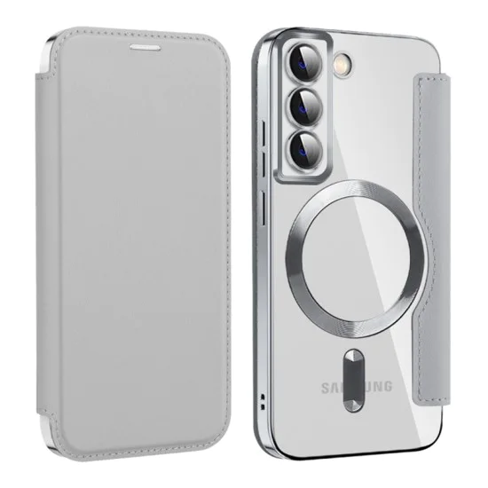 Кейс за Samsung Galaxy S22 5G - SmartMag Book Case - Сив