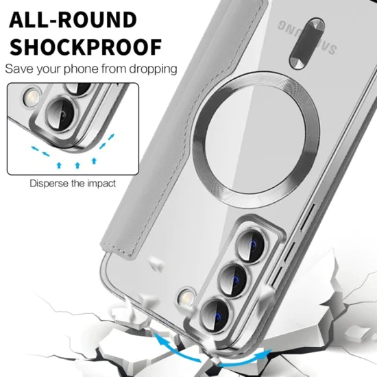 Кейс за Samsung Galaxy S22 5G - SmartMag Book Case - Сив