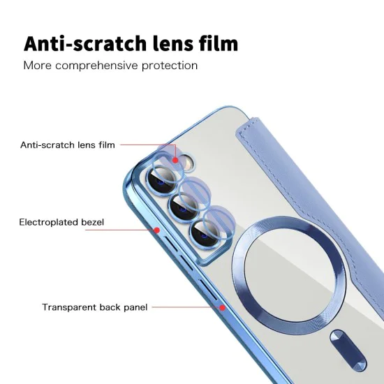 Кейс за Samsung Galaxy S22 5G - SmartMag Book Case - Светло син