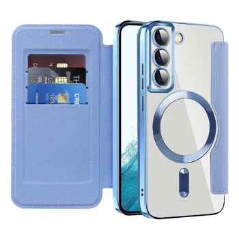 Кейс за Samsung Galaxy S22 5G - SmartMag Book Case - Светло син