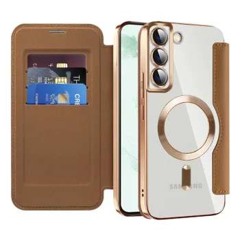 Кейс за Samsung Galaxy S22 Plus 5G - SmartMag Book Case - Кафяв