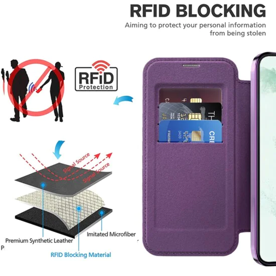 Кейс за Samsung Galaxy S22 Plus 5G - SmartMag Book Case - Лилав