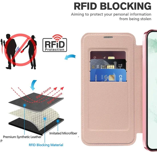 Кейс за Samsung Galaxy S22 Plus 5G - SmartMag Book Case - Розов