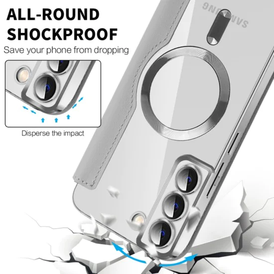 Кейс за Samsung Galaxy S22 Plus 5G - SmartMag Book Case - Сив