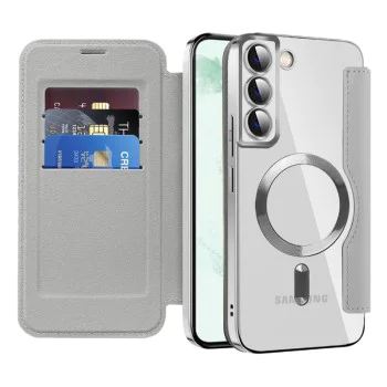 Кейс за Samsung Galaxy S22 Plus 5G - SmartMag Book Case - Сив
