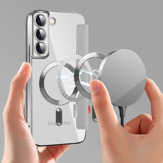Кейс за Samsung Galaxy S22 Plus 5G - SmartMag Book Case - Сив