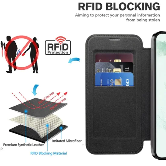 Кейс за Samsung Galaxy S22 Plus 5G - SmartMag Book Case - черен