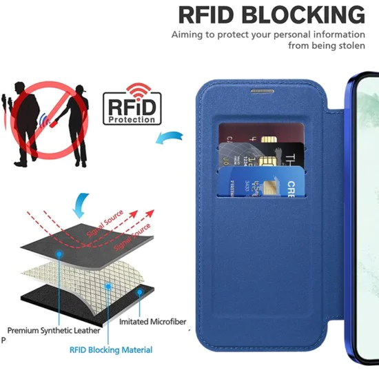Кейс за Samsung Galaxy S22 Plus 5G - SmartMag Book Case - син