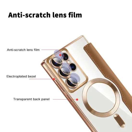 Кейс за Samsung Galaxy S22 Ultra 5G - SmartMag Book Case - Кафяв