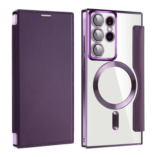 Кейс за Samsung Galaxy S22 Ultra 5G - SmartMag Book Case - Лилав