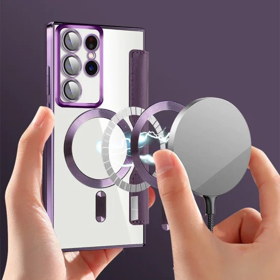 Кейс за Samsung Galaxy S22 Ultra 5G - SmartMag Book Case - Лилав