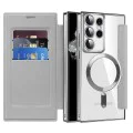 Кейс за Samsung Galaxy S22 Ultra 5G - SmartMag Book Case - Сив