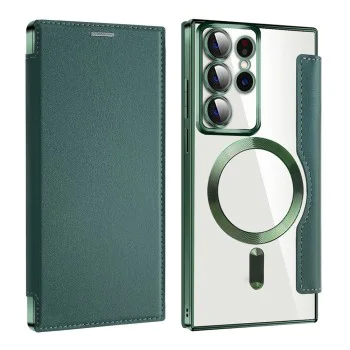 Кейс за Samsung Galaxy S22 Ultra 5G - SmartMag Book Case - Зелен