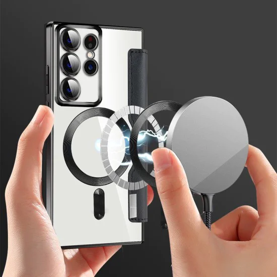 Кейс за Samsung Galaxy S22 Ultra 5G - SmartMag Book Case - черен