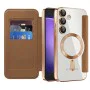 Кейс за Samsung Galaxy S23 FE - SmartMag Book Case - Кафяв