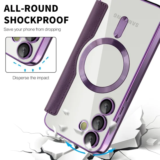 Кейс за Samsung Galaxy S23 FE - SmartMag Book Case - Лилав