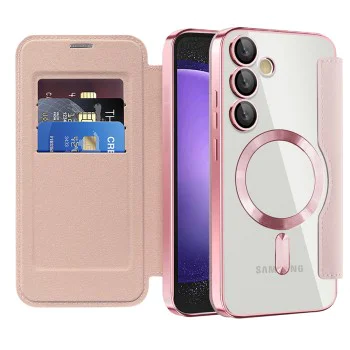 Кейс за Samsung Galaxy S23 FE - SmartMag Book Case - Розов