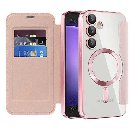 Кейс за Samsung Galaxy S23 FE - SmartMag Book Case - Розов