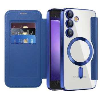 Кейс за Samsung Galaxy S23 FE - SmartMag Book Case - Син