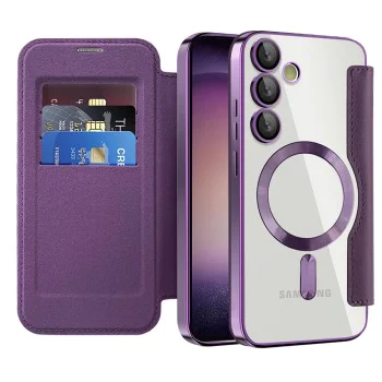 Кейс за Samsung Galaxy S23 Plus - SmartMag Book Case - Лилав