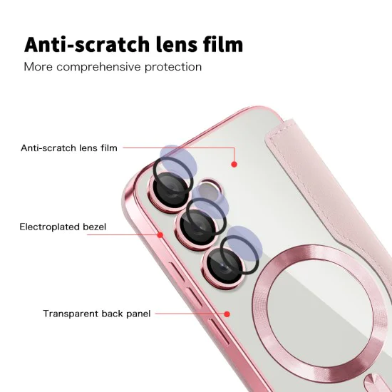 Кейс за Samsung Galaxy S23 Plus - SmartMag Book Case - Розов