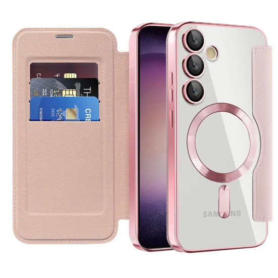 Кейс за Samsung Galaxy S23 Plus - SmartMag Book Case - Розов