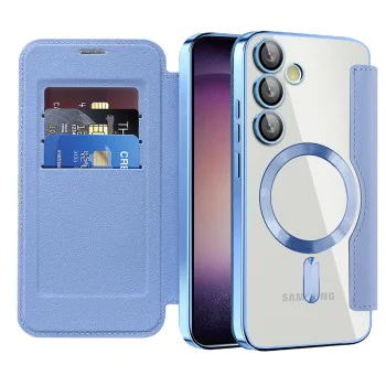 Кейс за Samsung Galaxy S23 Plus - SmartMag Book Case - Светло син