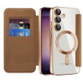 Кейс за Samsung Galaxy S23 - SmartMag Book Case - Кафяв