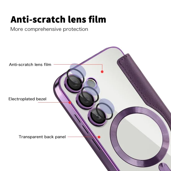 Кейс за Samsung Galaxy S23 - SmartMag Book Case - Лилав