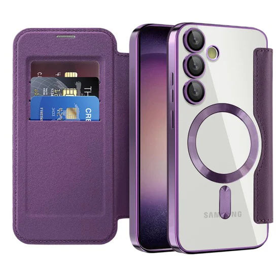 Кейс за Samsung Galaxy S23 - SmartMag Book Case - Лилав