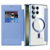 Кейс за Samsung Galaxy S23 Ultra - SmartMag Book Case - Светло син