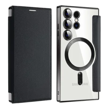 Кейс за Samsung Galaxy S23 Ultra - SmartMag Book Case - черен