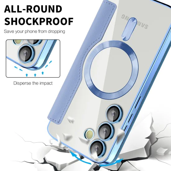 Кейс за Samsung Galaxy S24 FE - SmartMag Book Case - Light Blue
