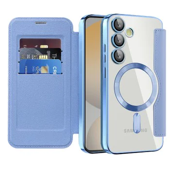 Кейс за Samsung Galaxy S24 FE - SmartMag Book Case - Light Blue
