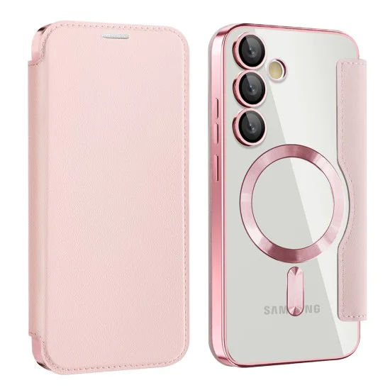 Кейс за Samsung Galaxy S24 FE - SmartMag Book Case - Розов