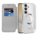 Кейс за Samsung Galaxy S24 FE - SmartMag Book Case - Сив
