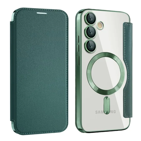 Кейс за Samsung Galaxy S24 FE - SmartMag Book Case - Зелен