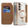 Кейс за Samsung Galaxy S24 Plus - SmartMag Book Case - Кафяв