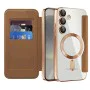 Кейс за Samsung Galaxy S24 Plus - SmartMag Book Case - Кафяв