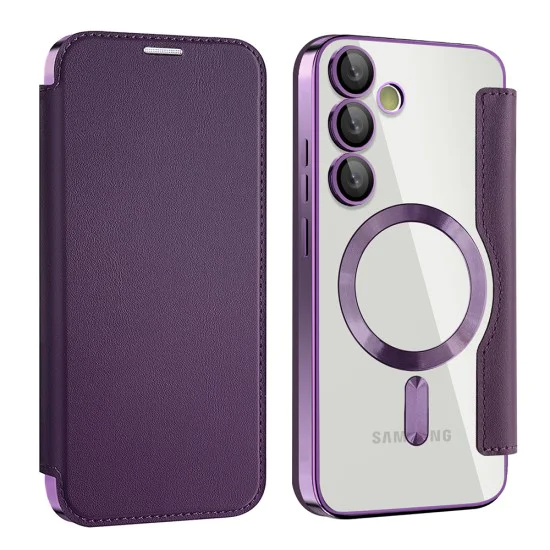 Кейс за Samsung Galaxy S24 Plus - SmartMag Book Case - Лилав