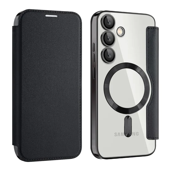 Кейс за Samsung Galaxy S24 Plus - SmartMag Book Case - черен