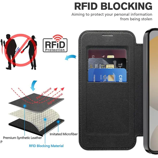 Кейс за Samsung Galaxy S24 Plus - SmartMag Book Case - черен