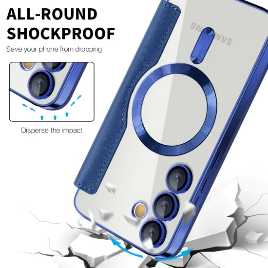 Кейс за Samsung Galaxy S24 - SmartMag Book Case - Син