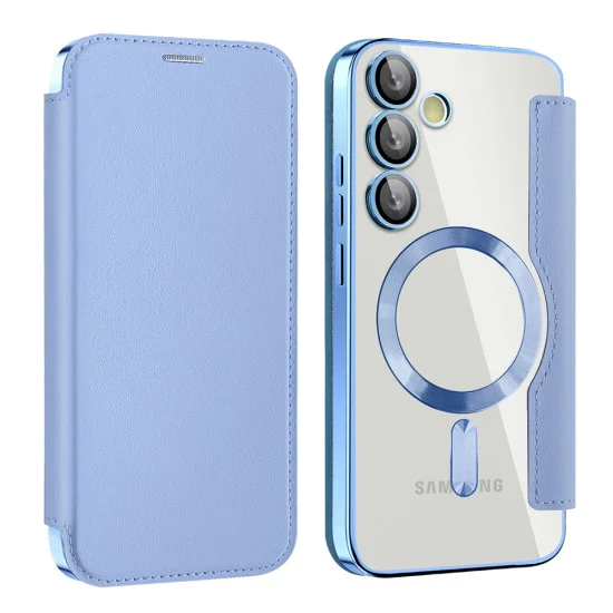 Кейс за Samsung Galaxy S24 - SmartMag Book Case - Светло син