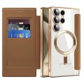 Кейс за Samsung Galaxy S24 Ultra - SmartMag Book Case - Кафяв