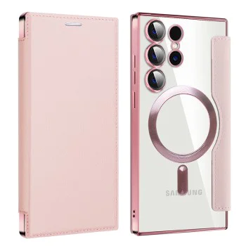 Кейс за Samsung Galaxy S24 Ultra - SmartMag Book Case - Розов