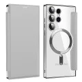 Кейс за Samsung Galaxy S24 Ultra - SmartMag Book Case - Сив