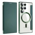 Кейс за Samsung Galaxy S24 Ultra - SmartMag Book Case - Зелен