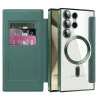 Кейс за Samsung Galaxy S24 Ultra - SmartMag Book Case - Зелен