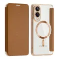 Кейс за Samsung Galaxy S25 Edge - SmartMag Book Case - Кафяв